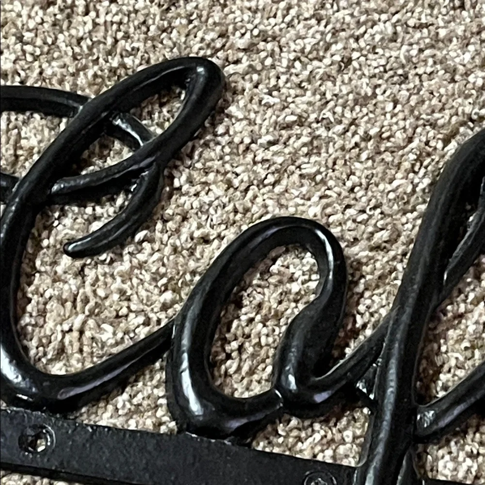 Black Coffee Metal Wall Hook Decor